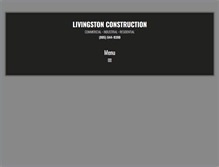 Tablet Screenshot of livingstonconstructioninc.com